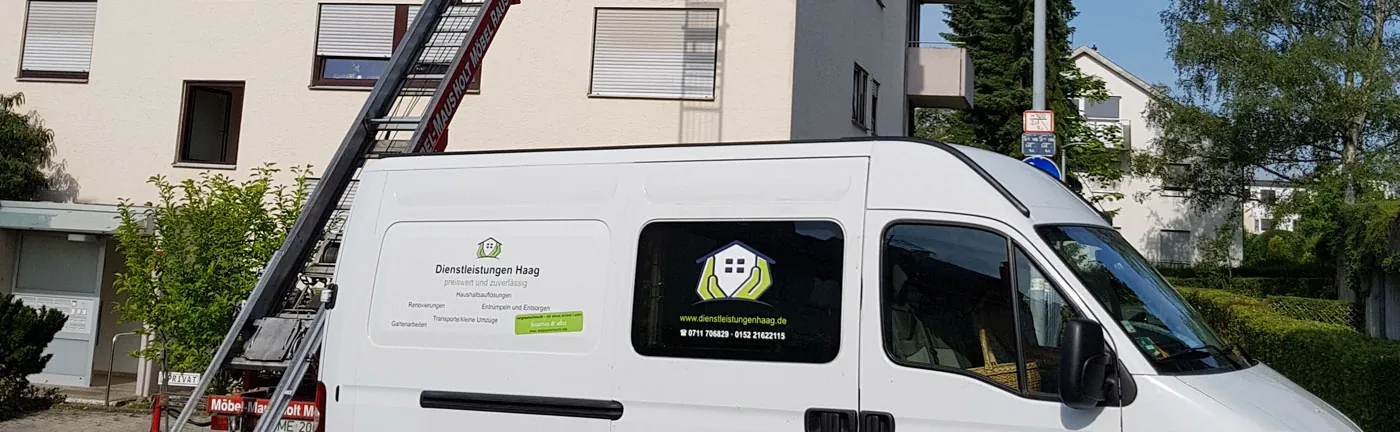 Transporter von Dienstleistungen Haag bei einem Einsatz